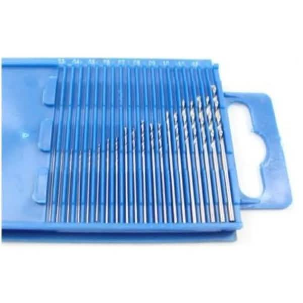 20Pc Microbox Of Precision Hss Drill Bits 0.3Mm To 1.6Mm
