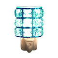Wax Melt Oil Burner Warmer Plug In Lamp Night Light Aroma - Crystal Blue Effect